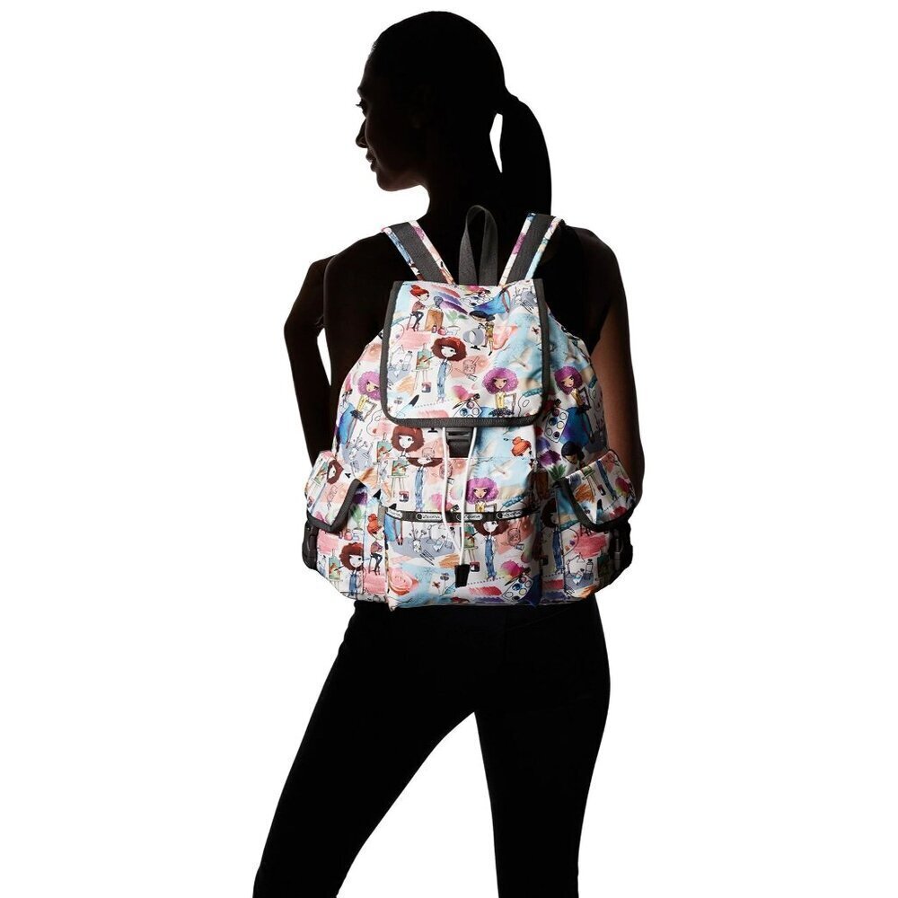 Moomin Lesportsac Backpack Large Print All Over - Gem